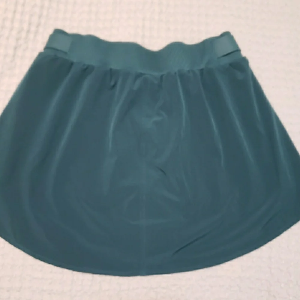 Alo Yoga Midnight Green Fleece-Lined Active Mini Skort w/ Zip Pockets Size XS